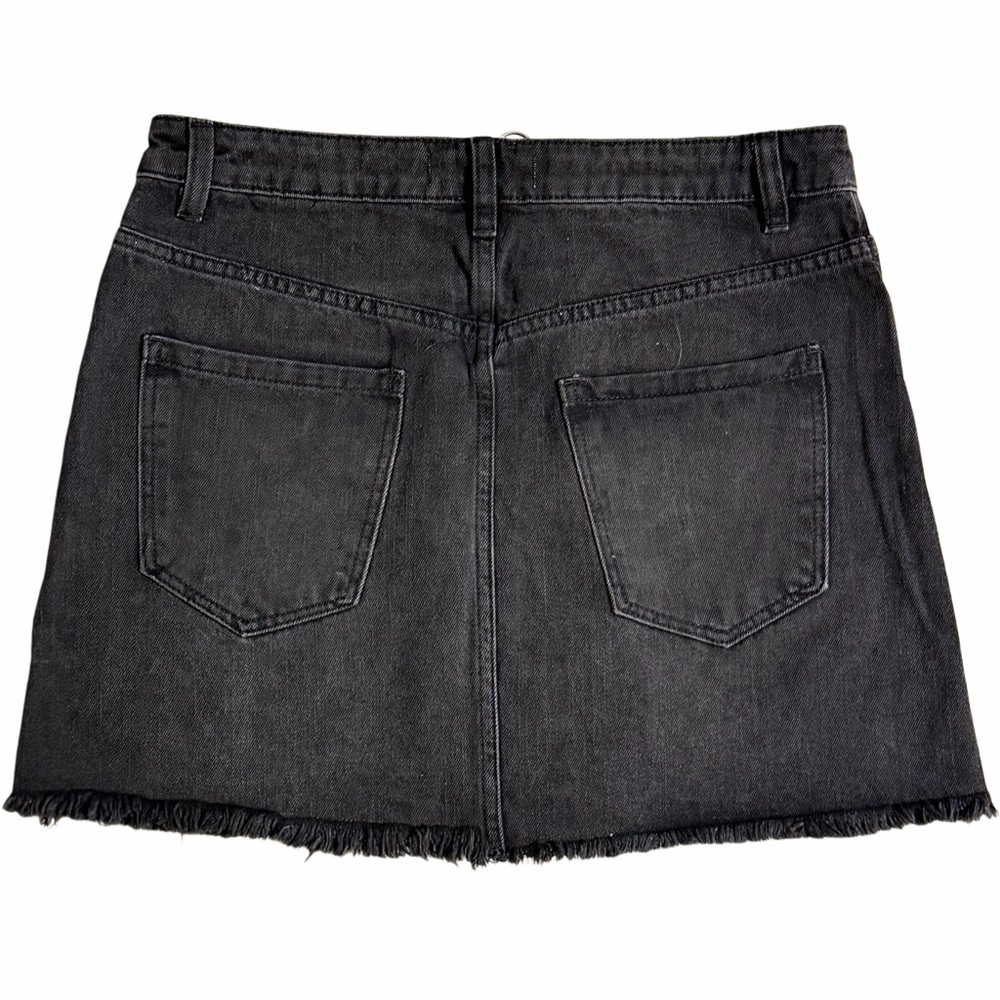 Free People Black Denim Mini Skirt Women’s Size 29 NWT - Picture 3 of 5